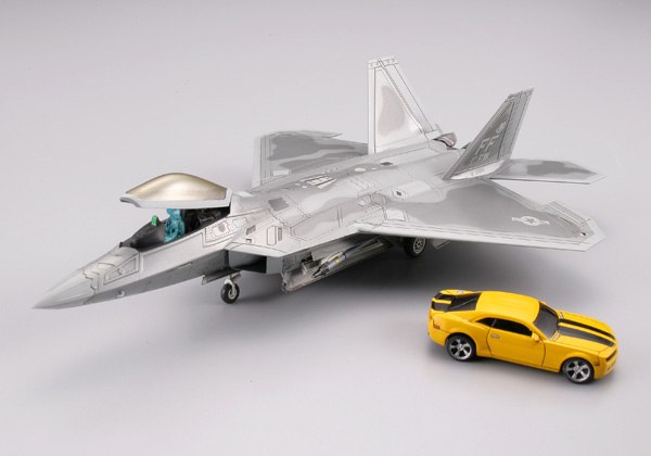 Tomy Tech 1/144 scale F-22A Raptor Kit Images - New Official